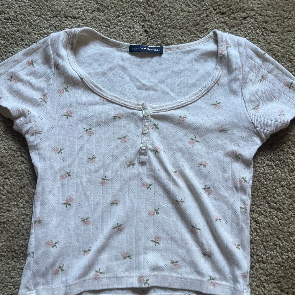 Brandy Melville Floral Top